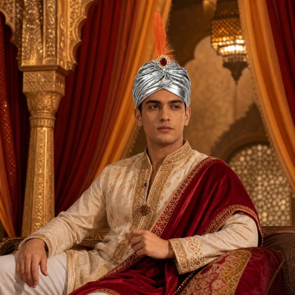 Chapeau Turban à Plumes pour D - Ethnic Fashion India avis et prix